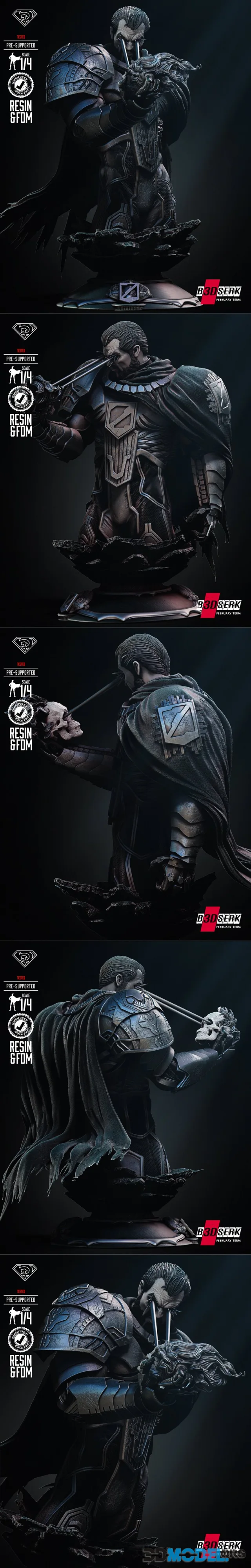 B3DSERK - Zod Bust – Printable