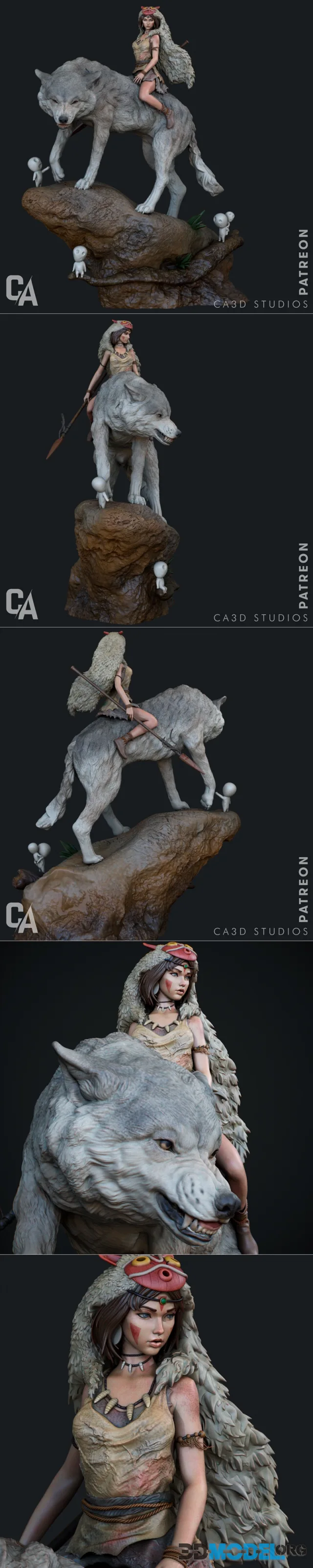 Ca 3d Studios - Princess Mononoke – Printable