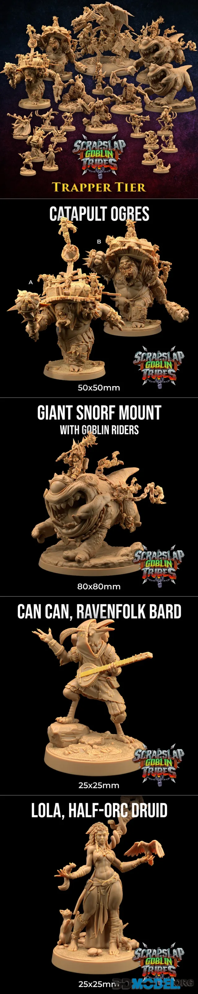 The Dragon Trappers Lodge - Scrap Slap Goblin Tribes - Trapper Tier – Printable