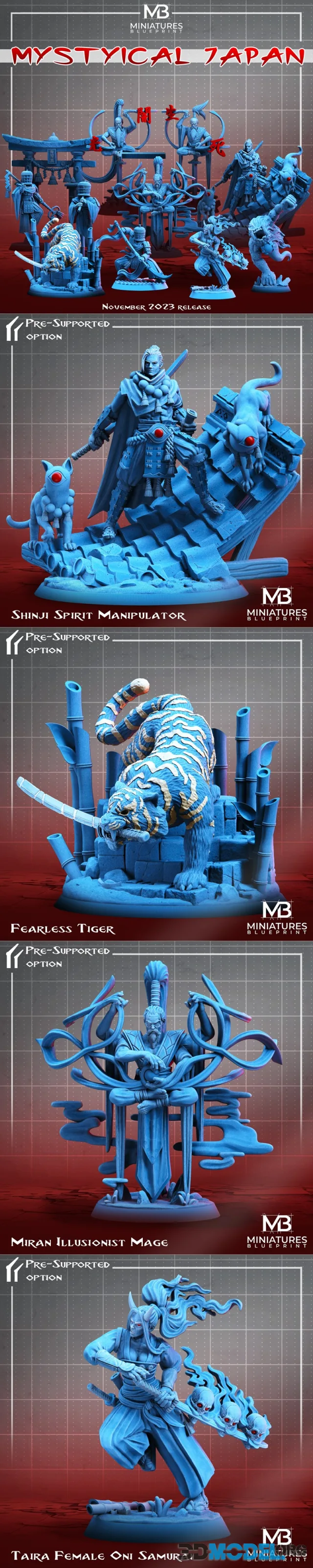 Miniatures Blueprint - Mystical Japan – Printable