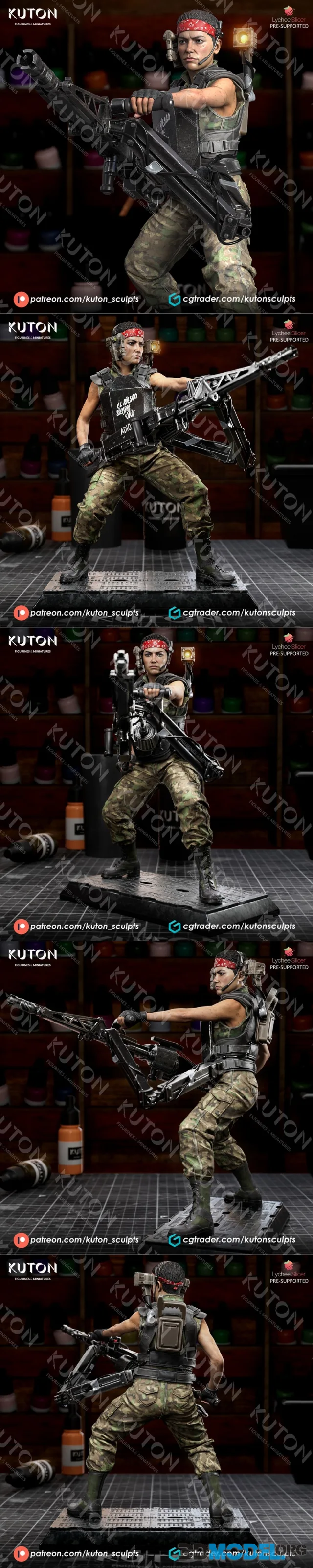 Kuton Figurines - Private Vasquez – Printable