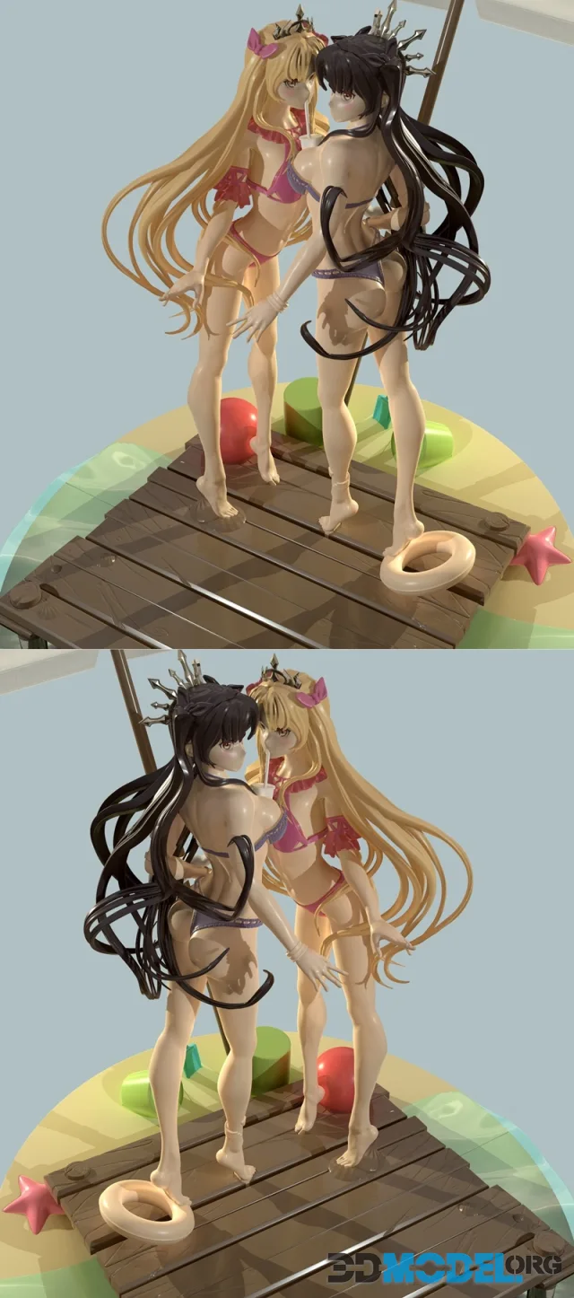 Ishtar And Ereshkigal Beach Day – Printable