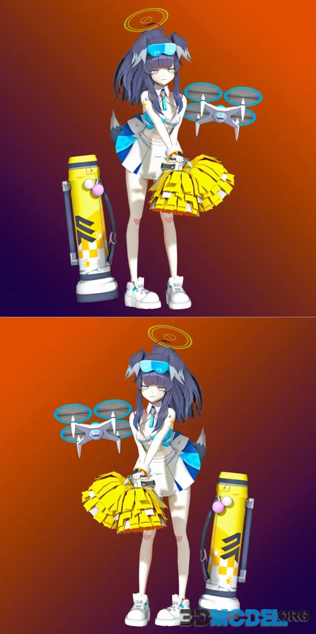 Blue Archive Cheerleader Hibiki – Printable