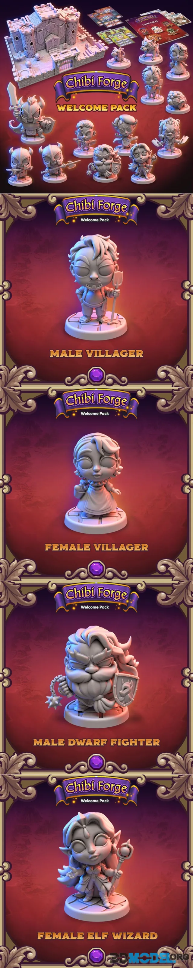 Chibi Forge - Welcome Pack February 2024 – Printable