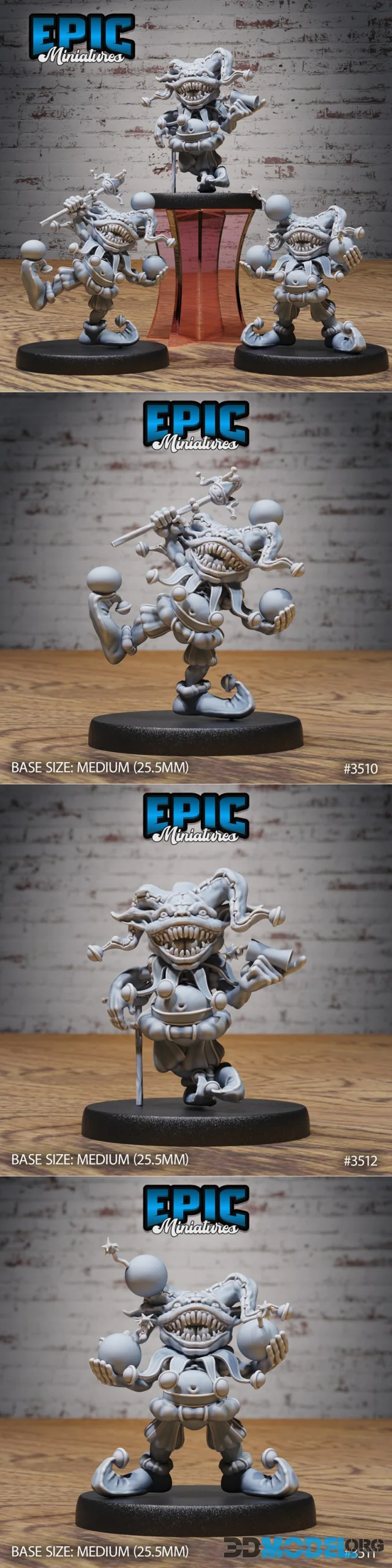 Epic Miniatures - Goblin Clown Set – Printable