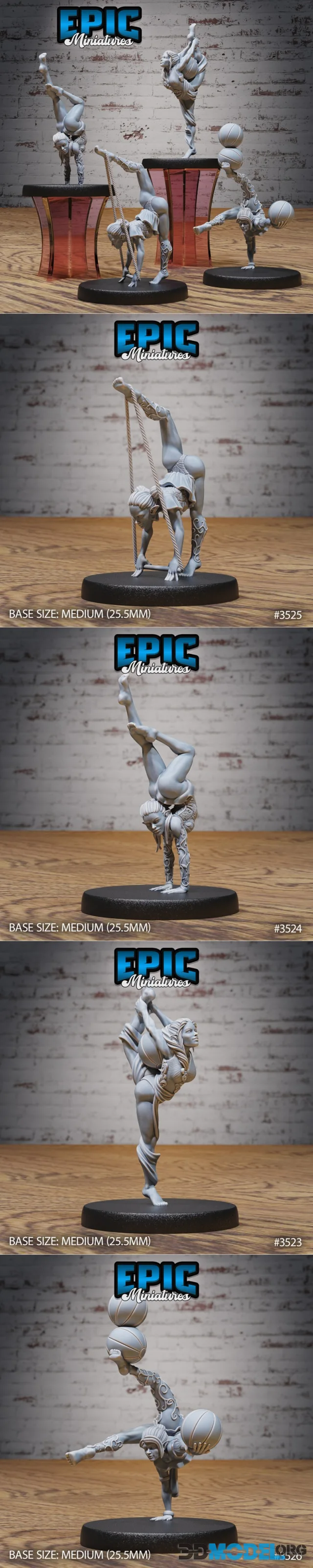 Epic Miniatures - Acrobat Elf Set B – Printable
