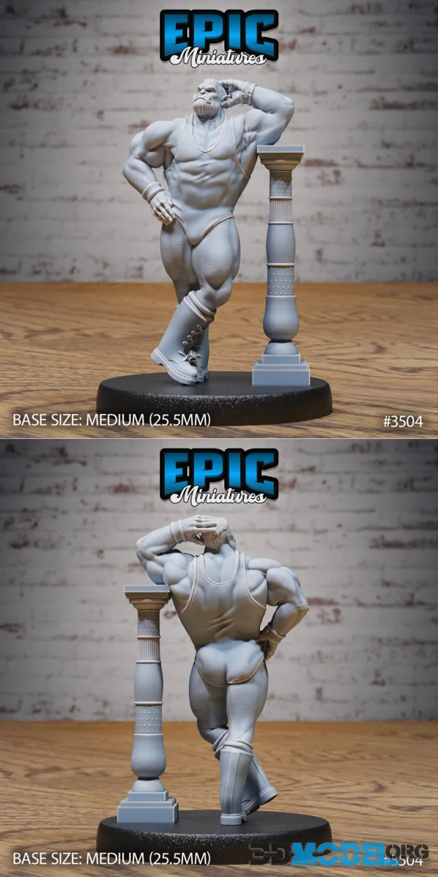 Epic Miniatures - Orc Strongman Posing – Printable
