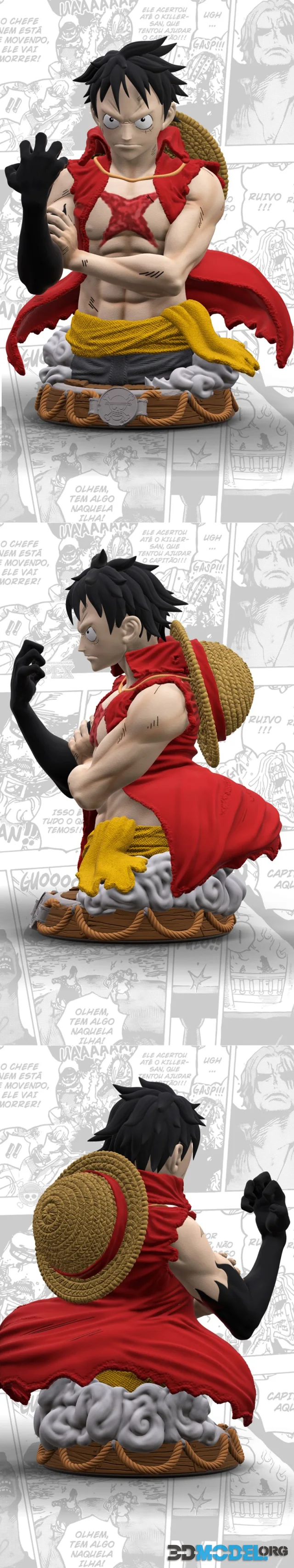 One Piece - Luffy Bust – Printable