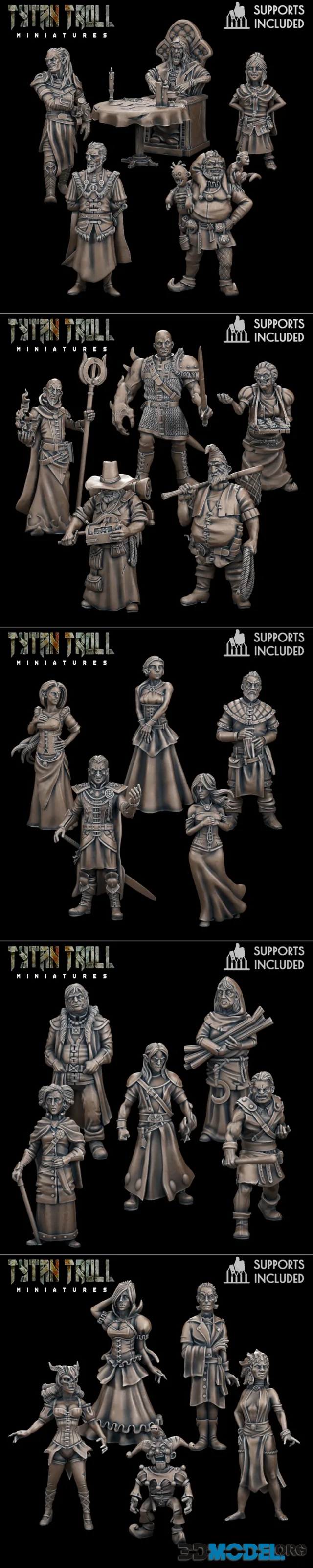 TytanTroll Miniatures - Curse of Strahd Mini Pack 01-10 – Printable
