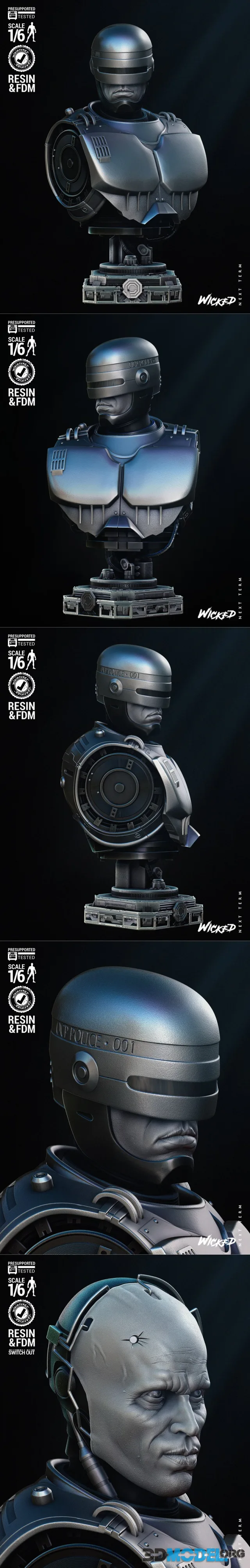 Wicked - Robocop Portrait Bust – Printable