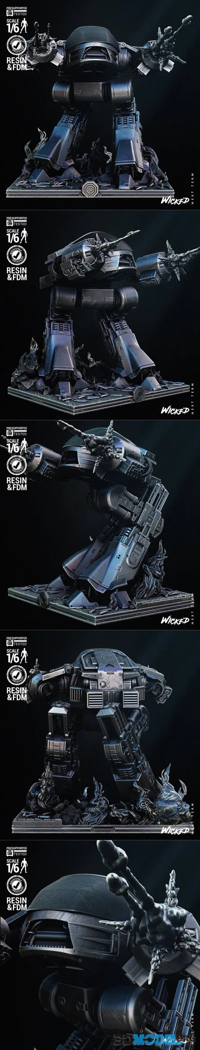 Wicked - ED209 Sulpture – Printable