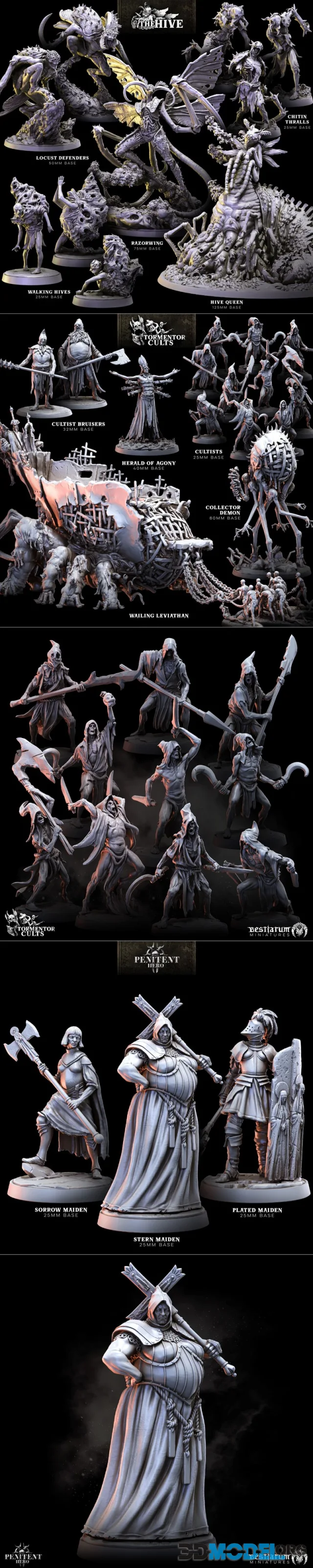 Bestiarum Miniatures February 2024 – Printable