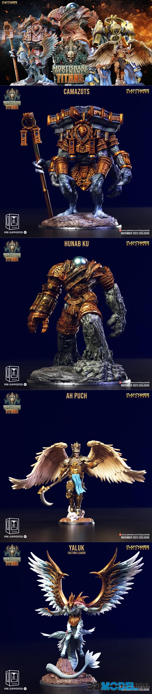 Clay Cyanide Miniatures - Mortisbane Revenants Act 2 November 2023 – Printable