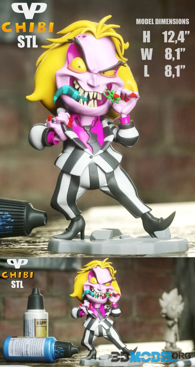 3DXM - Beetlejuice Chibi – Printable