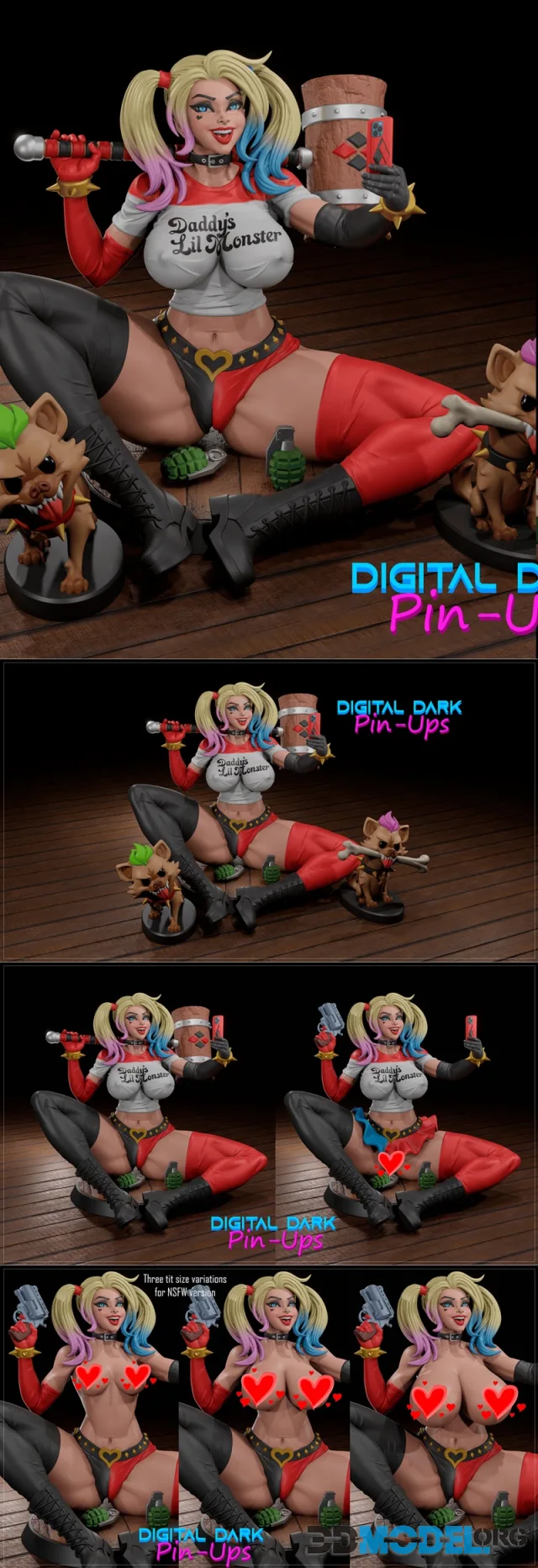 Digital Dark Pin-Ups - Harley Quinn – Printable