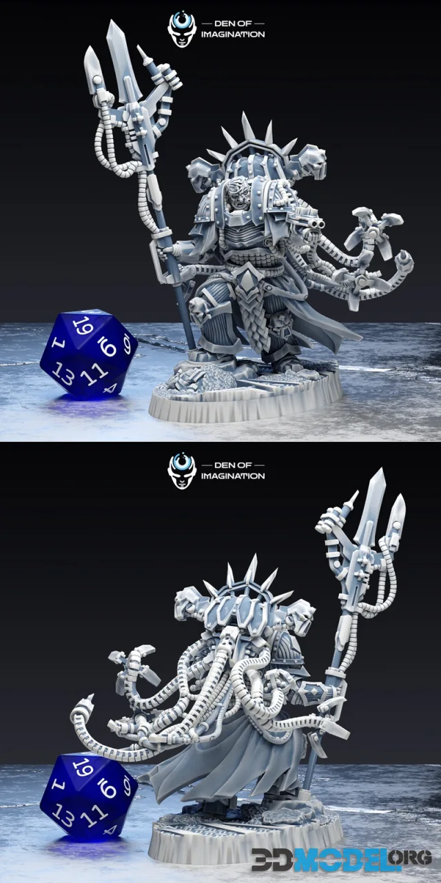 Chaos Lord Mechanic Solo With Base - Void Blessed – Printable