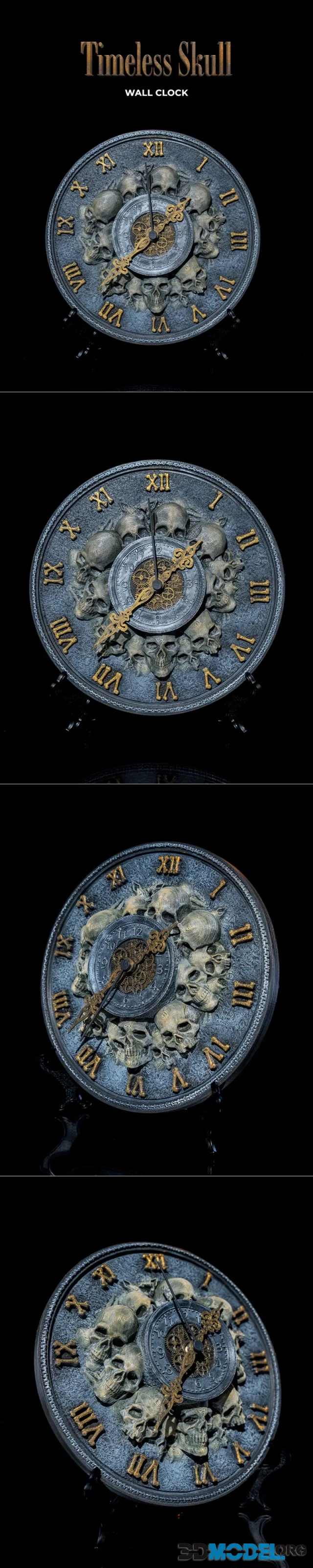 Timeless Skull Wall Clock – Printable