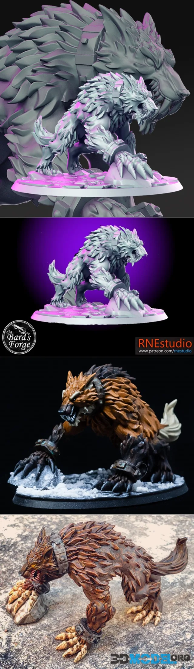 Fangrir the Werewolf Transformed – Printable