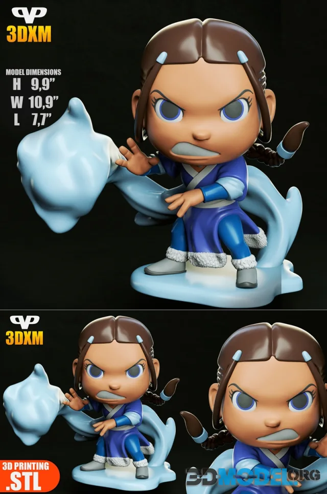 Katara Chibi – Printable