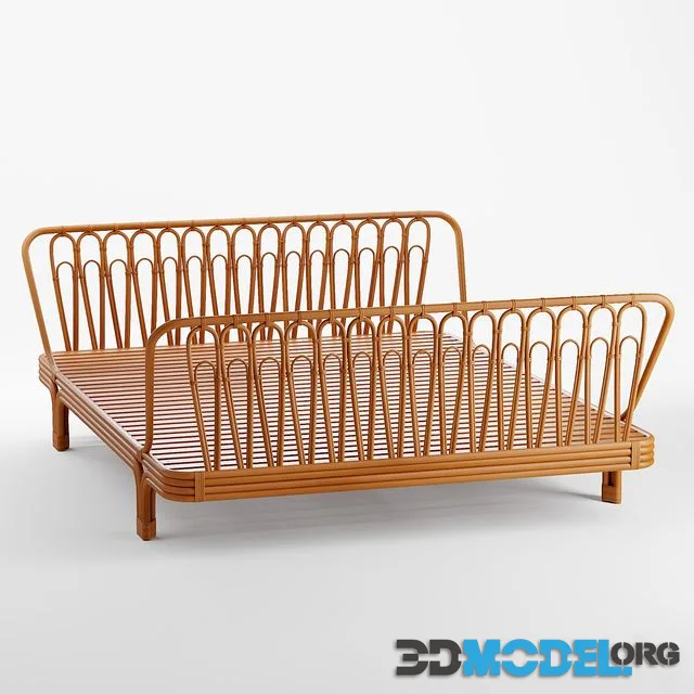 Canoga Rattan Bed