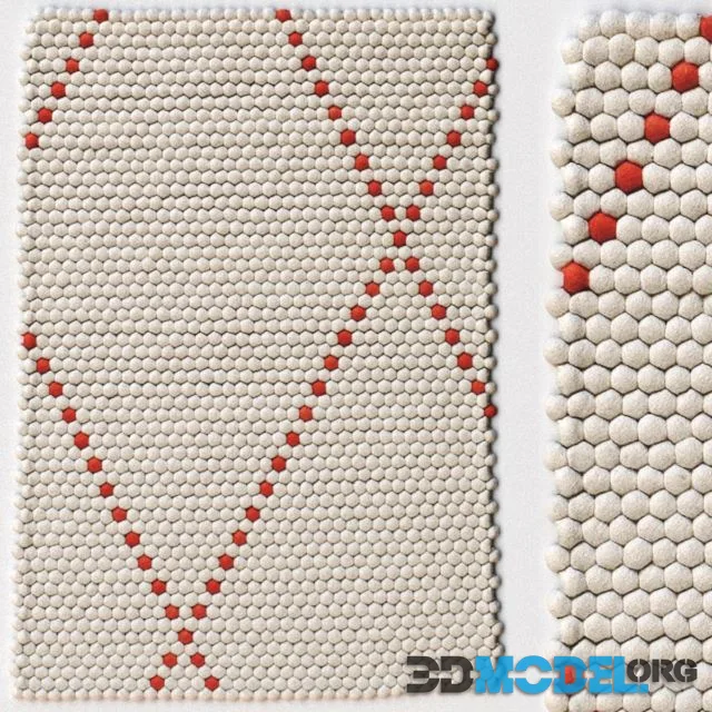 Carpet Hay Dot carpet Poppy Red rug