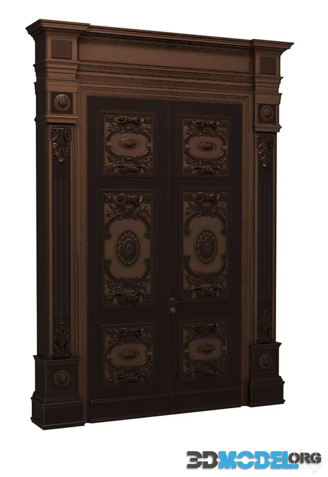 Carved doors