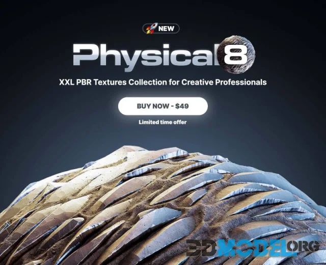 CGAxis – Physical 8 – PBR Materials Collection (Complete)
