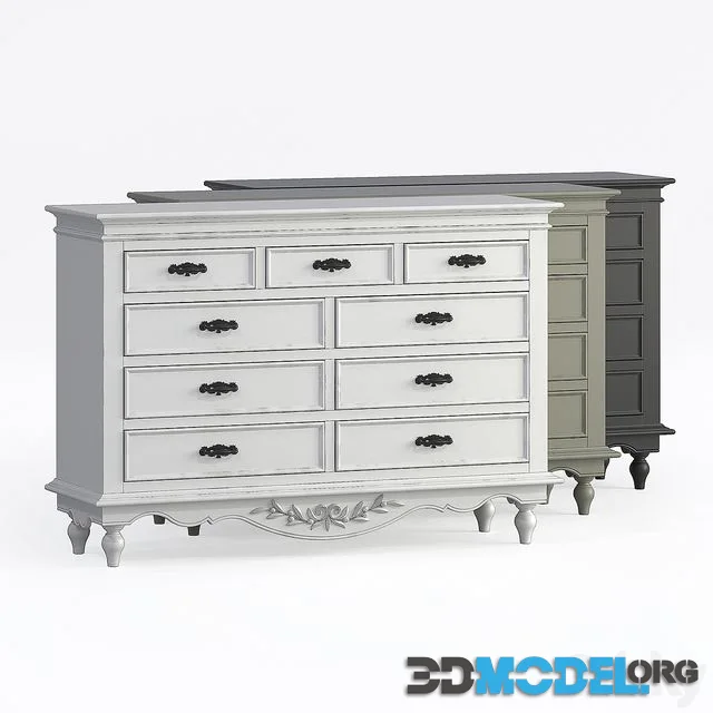 Chest of drawers Provence KMP4 Country Style