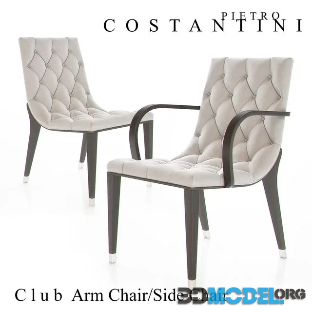 Constantini Pietro Club Armchair and Sidechair