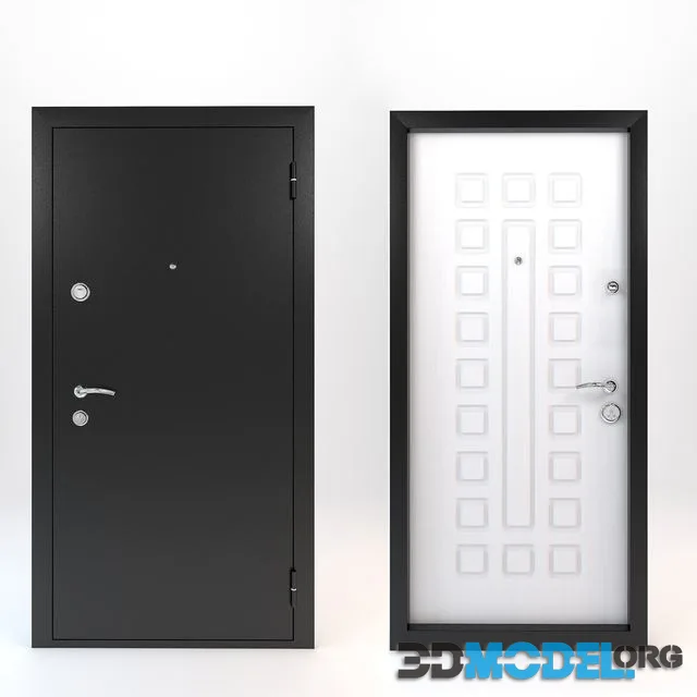 Doors are metal-wood (2 items)
