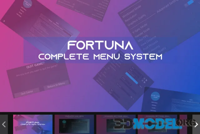 Fortuna Ultimate Menu System