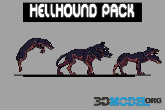 Unity Asset – Hellhound Character Sprite Sheets Pixel Art