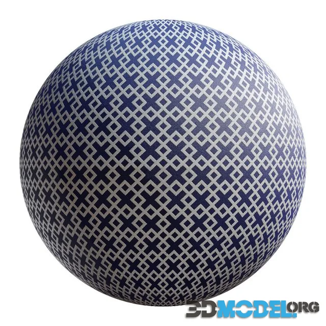 Patterned blue silver fabric 64 46 4K