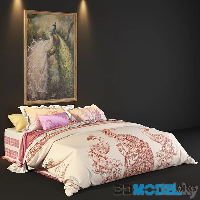 Peacock bed