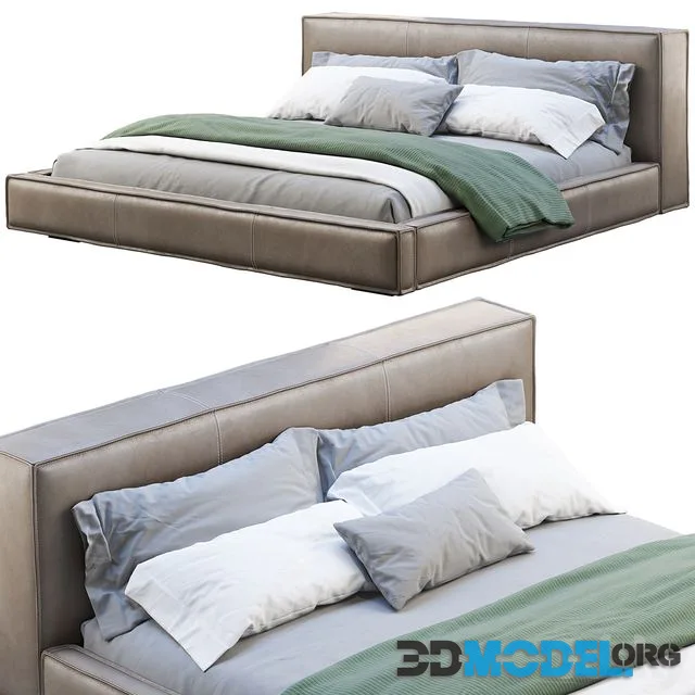 Queen Loft Leather Bed 2