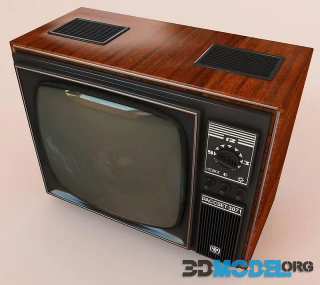 Retro Old TV (PBR)