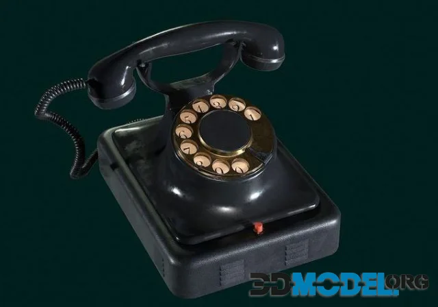 Retro rotary phone (PBR)