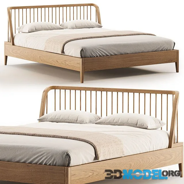 Spindle Oak Bed