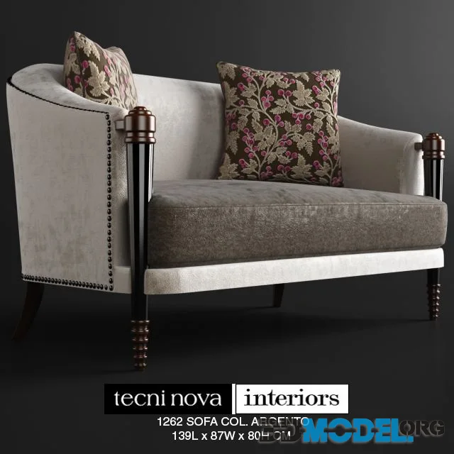 TECNINOVA-1262 SOFA COL. ARGENTO