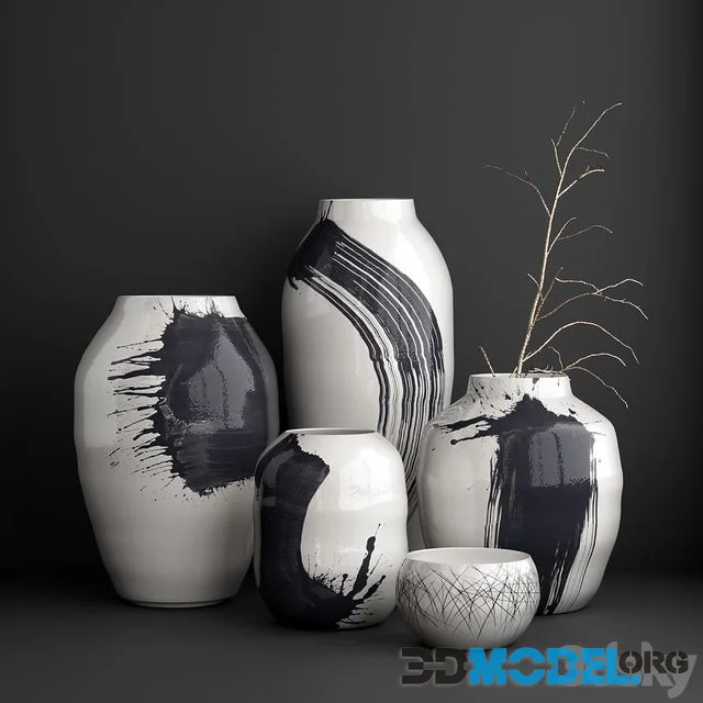 Tom Kemp vases set