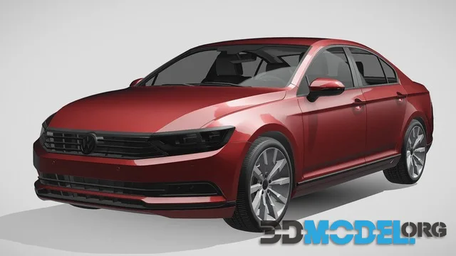Vw passat highline b8 2019 (Blender)