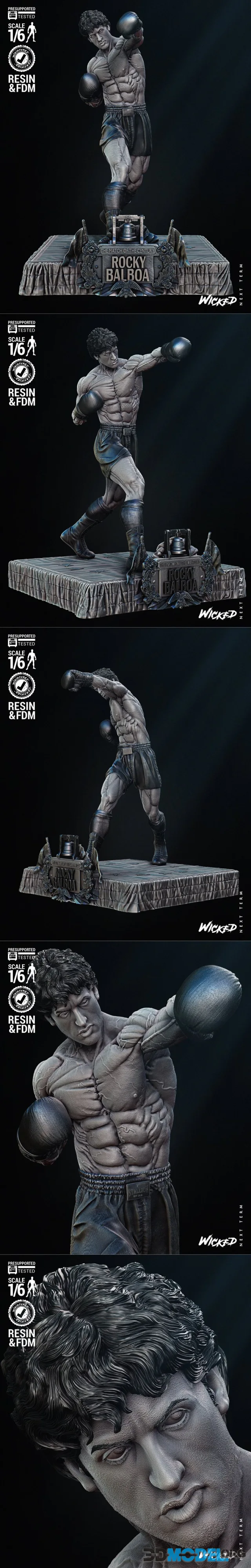 Wicked - Rocky Balboa Sculpture – Printable