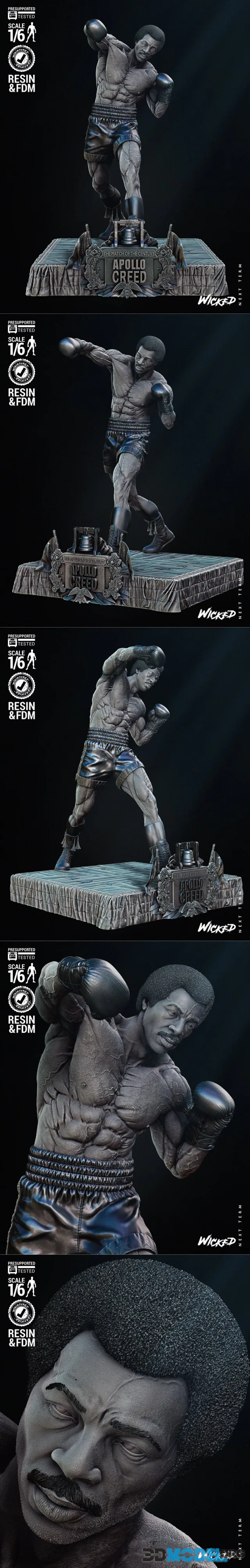 Wicked - Apollo Creed Sculpture – Printable