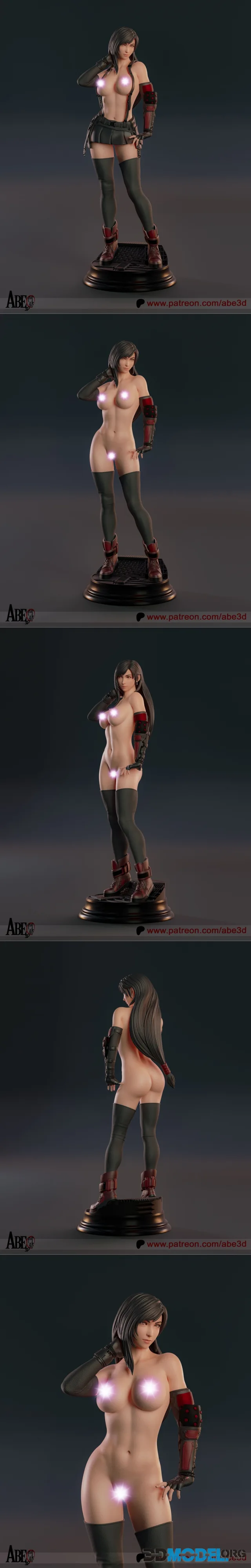 Abe3D - Tifa Lockhart NSFW Version – Printable