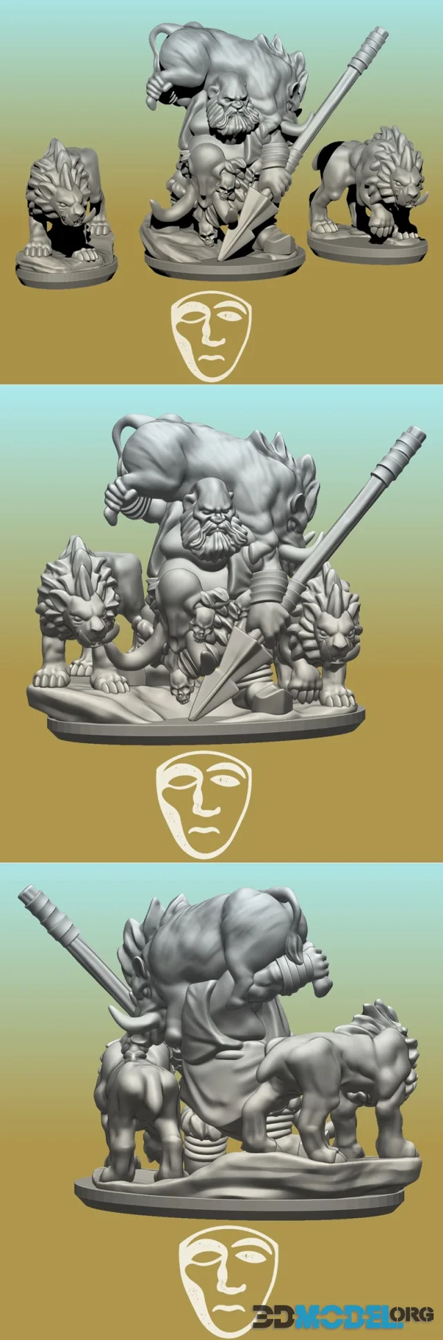 3D Model – Ogre hunter by Varus Miniatures – Printable