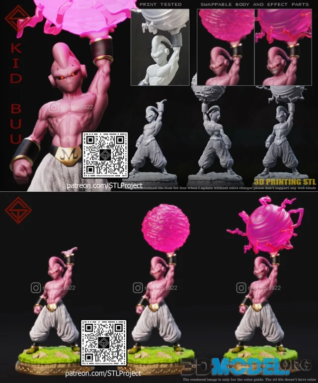 STL Project - Kid Buu – Printable