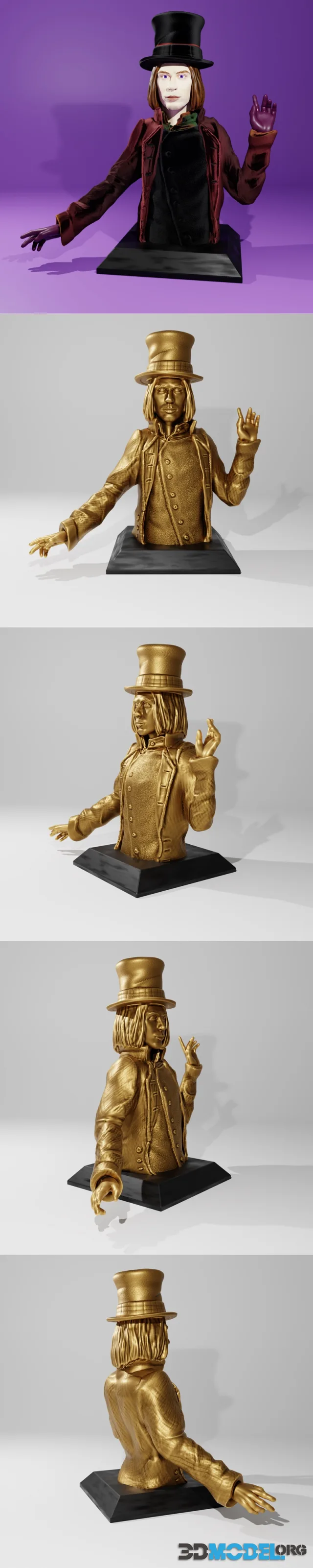 Willy Wonka Bust – Printable