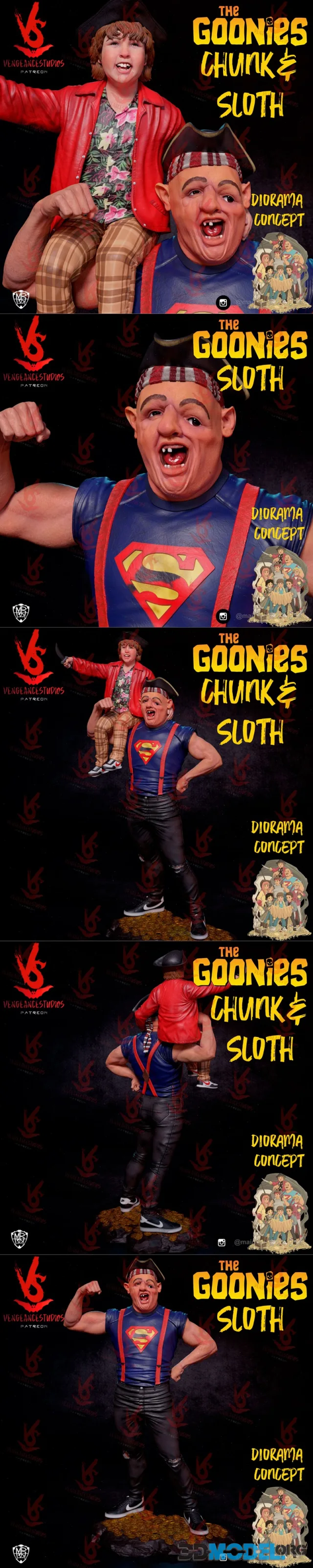 Vengeancestudios - Chunk And Sloth – Printable