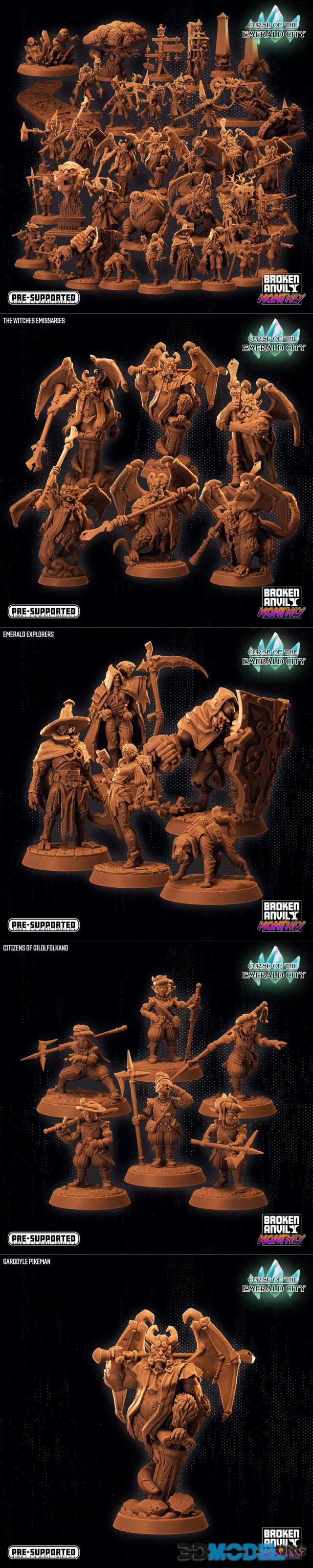 Broken Anvil Miniatures - Curse of the Emerald City – Printable