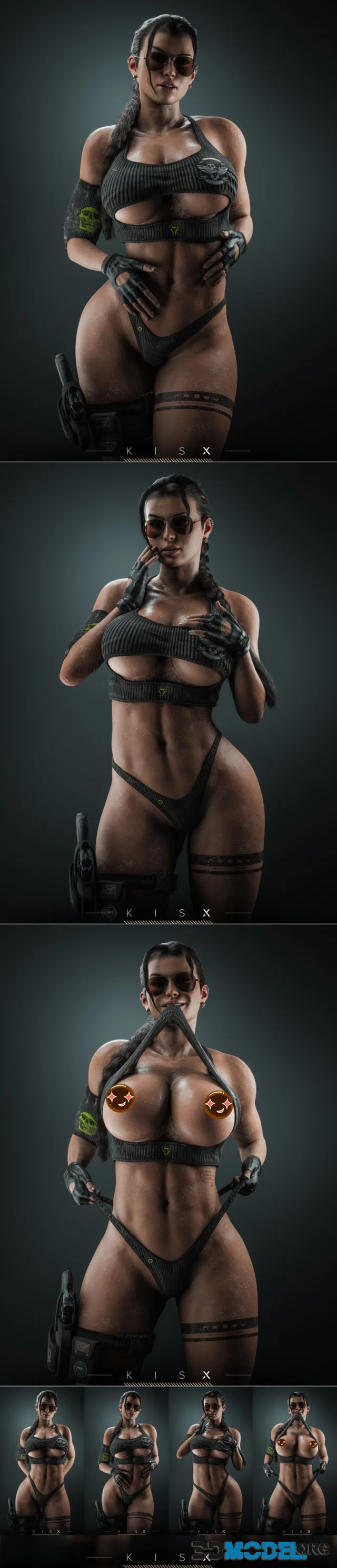 Lara Croft Cosplay Statue – Printable